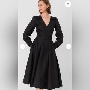 Son de Flor Black Long Sleeve Dress